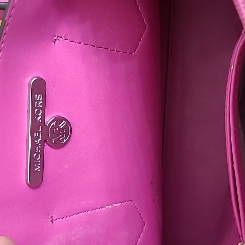 Michael Kors Marilyn MK Monogram Logo Womens Satchel Crossbody Tote Purse Small - Picture 15 of 16